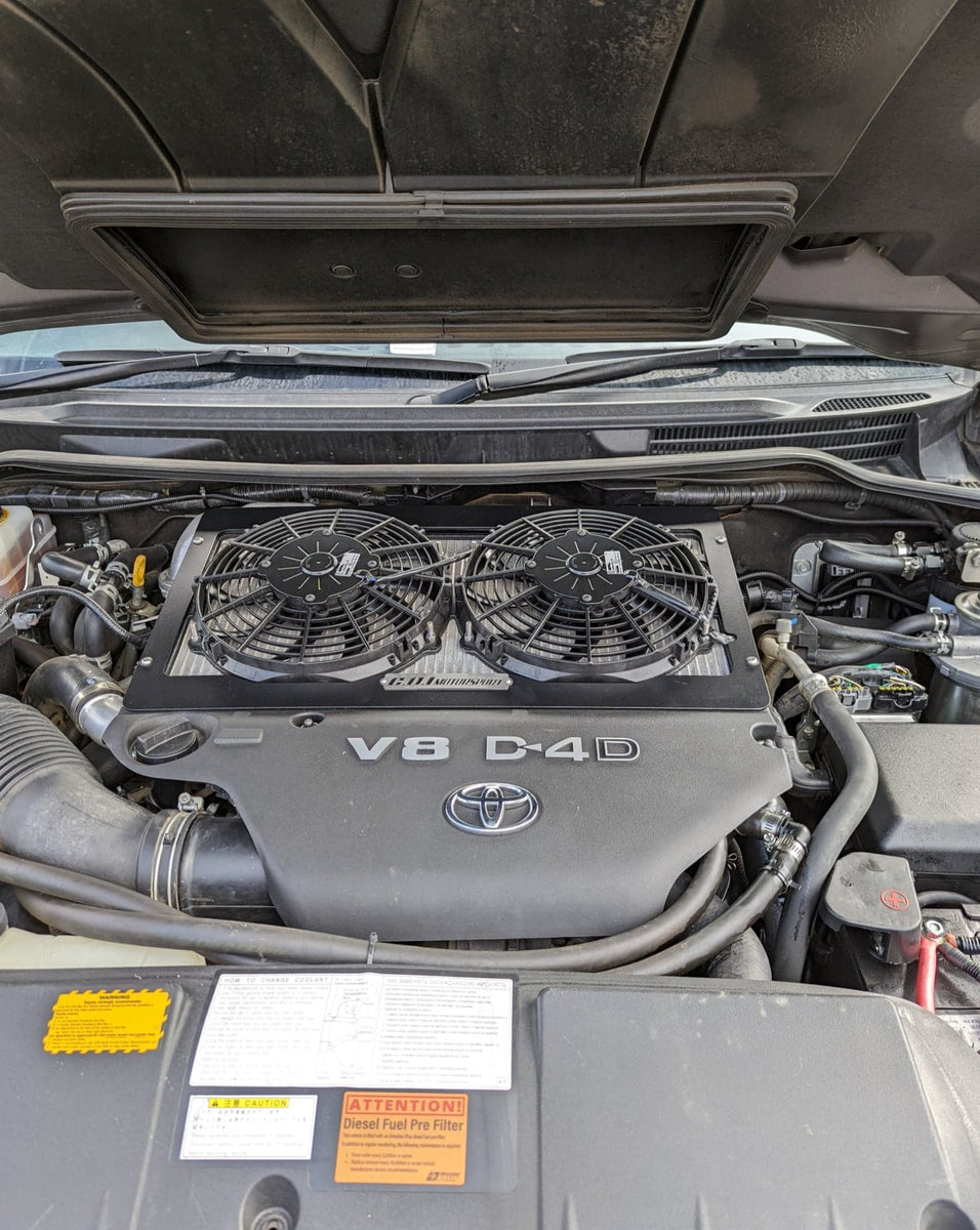 Landcruiser Intercooler Fan Kit 76 78 79 200 Series CDI Motorsport Pty Ltd